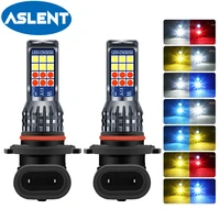 2x hb3 hb4 9006 9005 h11 h8 h16 fog lights led bulbs two colors car lamp yellow white green for audi lada kia ford vw opel geely
