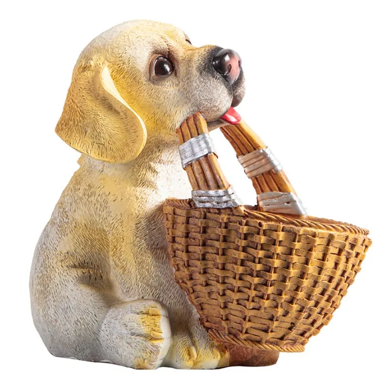 Корзина для хранения фигурок собак из скандинавской смолы современный милый