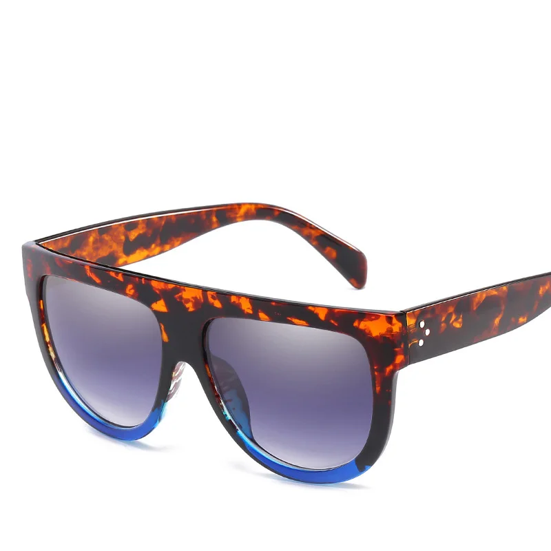 

Edging Siamese Sunglasses Men Women Vintage Big Frame Sun Glasses Light Quality Gradient Eyewear lunettes de soleil