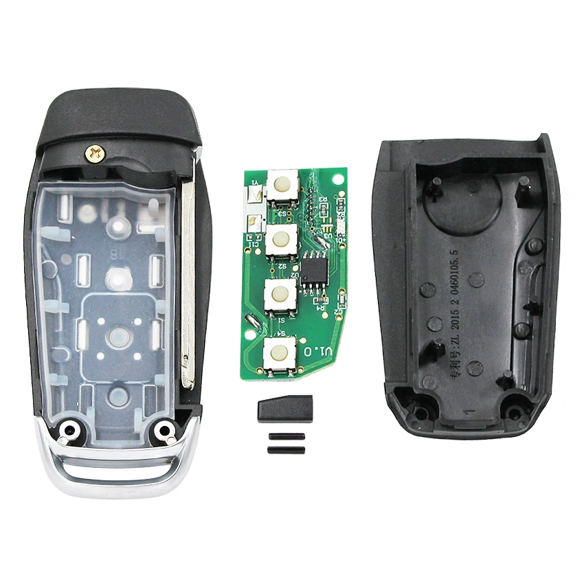 Обновленный 3 + 1/4 кнопочный раскладной дистанционный умный Автомобильный ключ 315