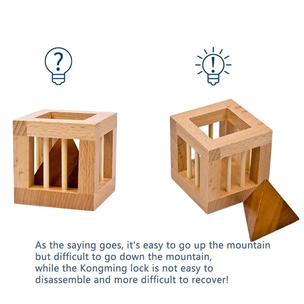 

Wooden Magic Box Puzzle Game Luban Lock For Children Adult Educational Toys Brain Teaser Game New Year 2022 Xmas Navidad Gifts