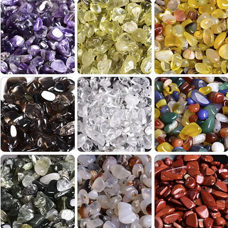 100 шт Бусины из натурального камня чипсы 5-8 мм кристалл/туркуолс/неправильные