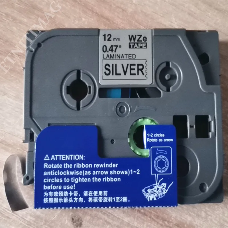 10 шт смешанные цвета TZe-621 TZ-631 P Touch запечатанных лент для черный на желтом цвете 12
