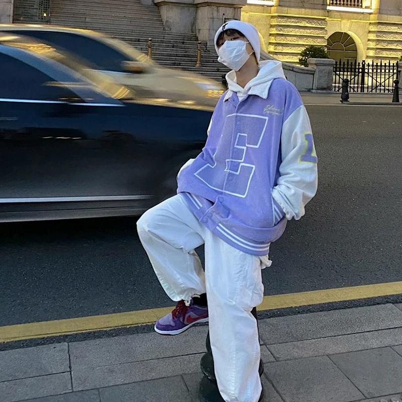 Вельветовая бейсбольная куртка в стиле пэчворк с вышивкой букв флокирующая