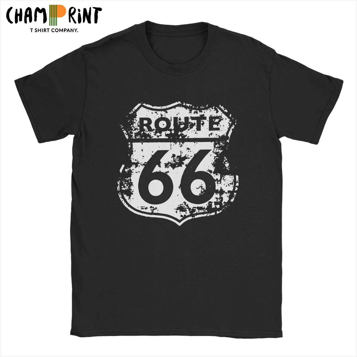 

Route 66 Road Highway Men's T Shirts Hipster Tee Shirt Short Sleeve Round Collar T-Shirt Pure Cotton Gift Idea Clothes