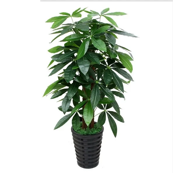 90CM Artificial Tree Real Touch Plastic Rich Money Fake without Pot for Home Garden Decoration Large Plants | Дом и сад