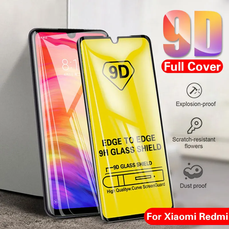 Защитное стекло 9D для Xiaomi redmi note 7 6 5 8 PRO Защита экрана 6A закаленное на K20 | Мобильные