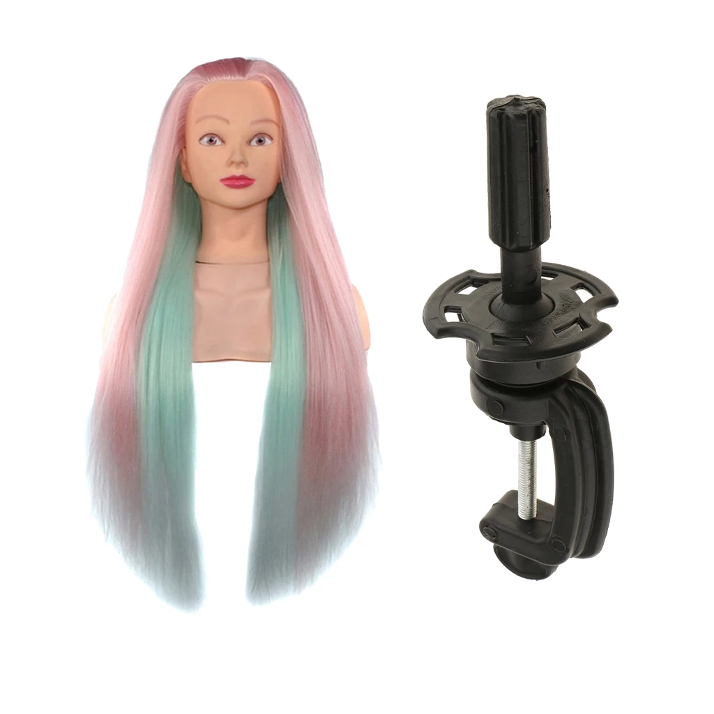 23 дюйма синтетические Парикмахерские Манекен Учебные головы манекены