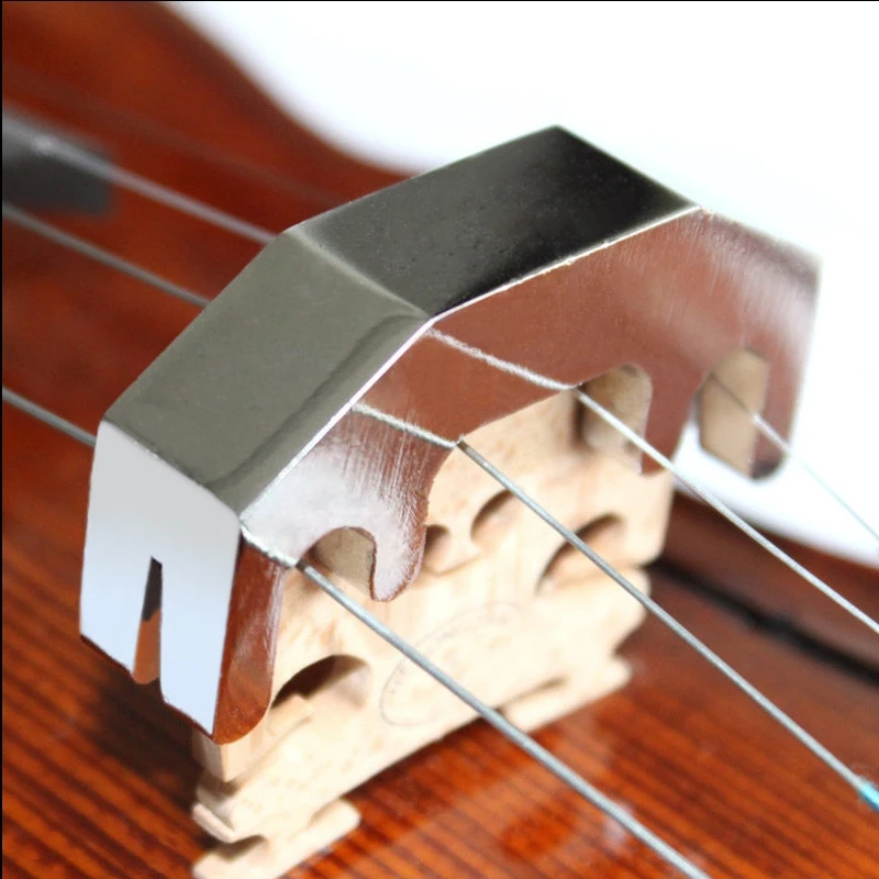 

Violin Mute Metal Practice Fiddle Silent Silencer Professional 4/4-1/2