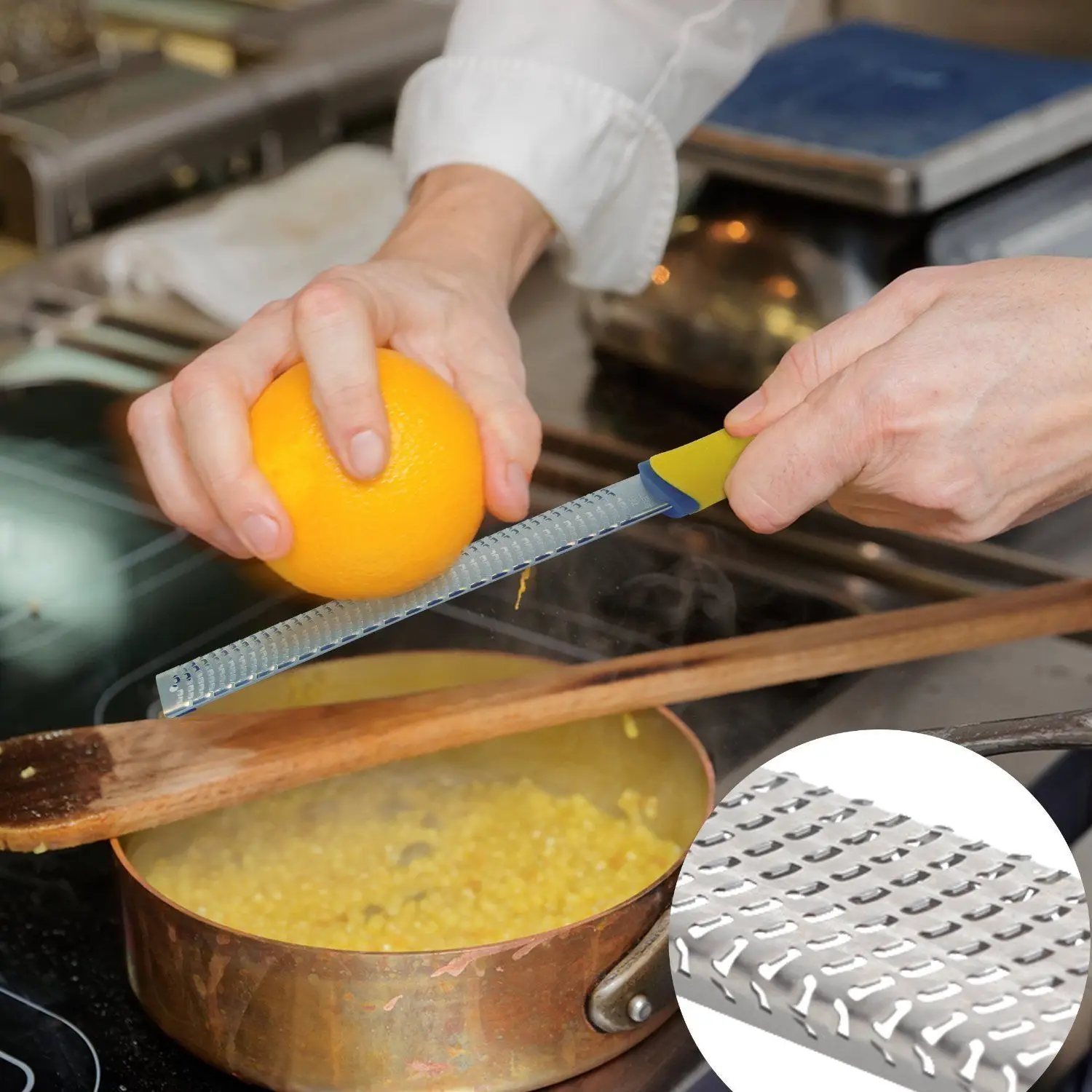 

Microplane Classic Kitchen Cheese Lemon Fruit Zester Grater Stainless Steel