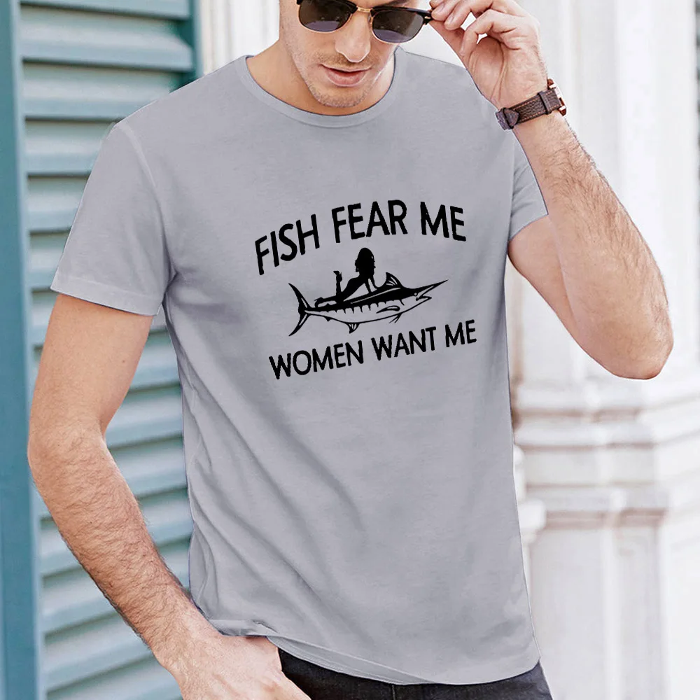 

2020 Men T-shirt Summer Casual Short Sleeve O-neck Streetwear Outdoor Tees Harajuku Weekend Funny Fishing Print T Shirts Male
