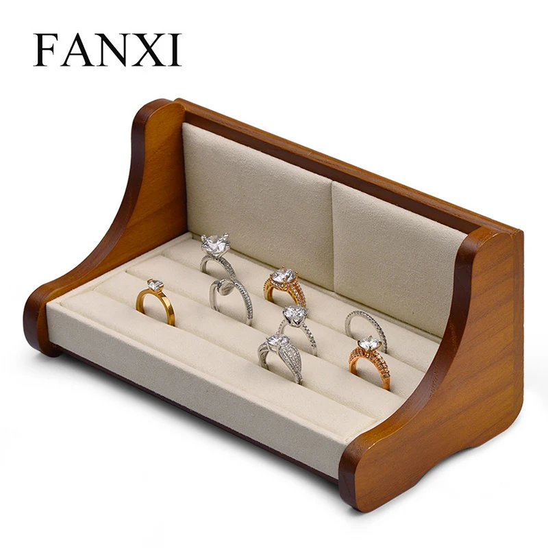 Oirlv Твердые Деревянные ювелирные изделия дисплей диван кольцо Дисплей Стенд
