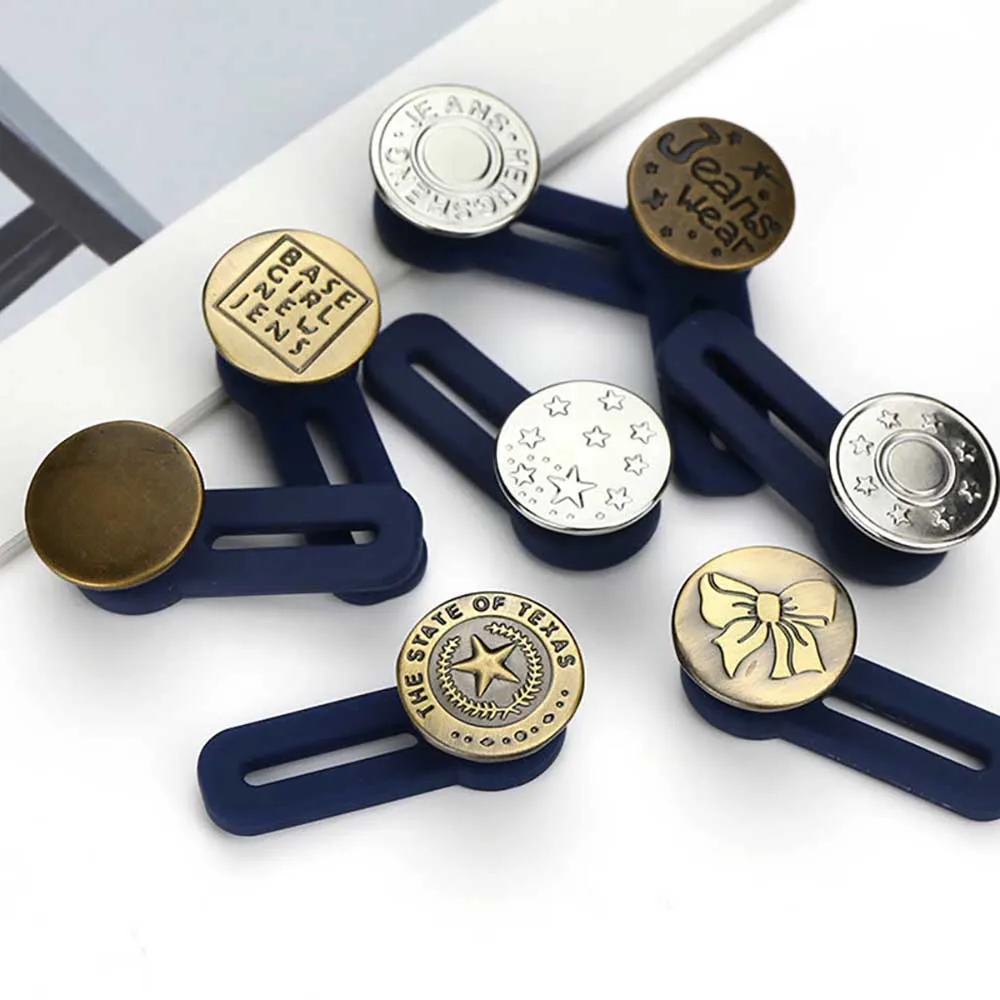 10 шт. джинсы Выдвижная Кнопка регулируемая съемная удлиненная кнопка для одежды