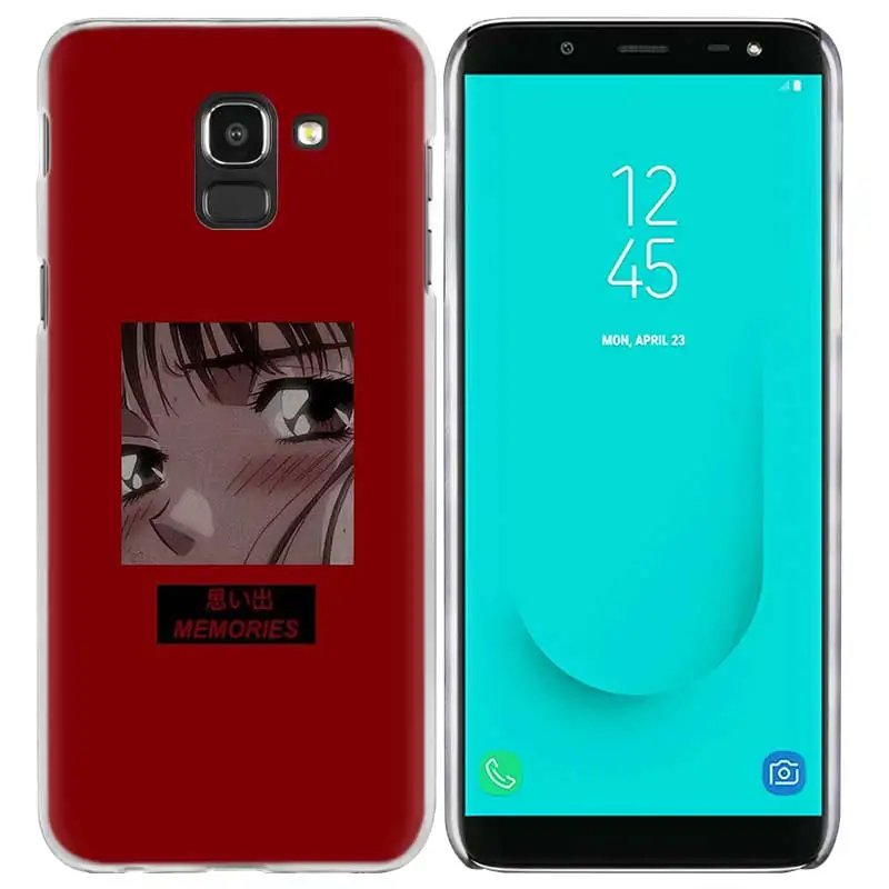 07 Грустно аниме девочка заблокированном экране чехол для samsung Galaxy A50 A80 A70 A60 A40 A30 A20 A20e A10 A9 A7 A6 плюс Note 8 9 10 Pro - Цвет: 07