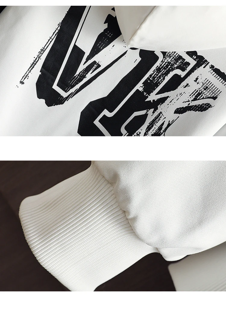 

Autumn men's sweatshirt casual hip-hop streetwear loose hoodie fashion personality letter printing hoodie casual all-match top