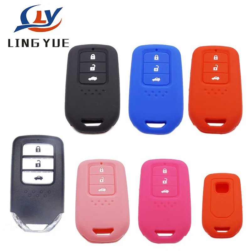 Силиконовый чехол Lingyue для ключей Honda Accord 9 Crider City 2016 HRV CRV Vezel Inspire Odyssey Civic - купить по