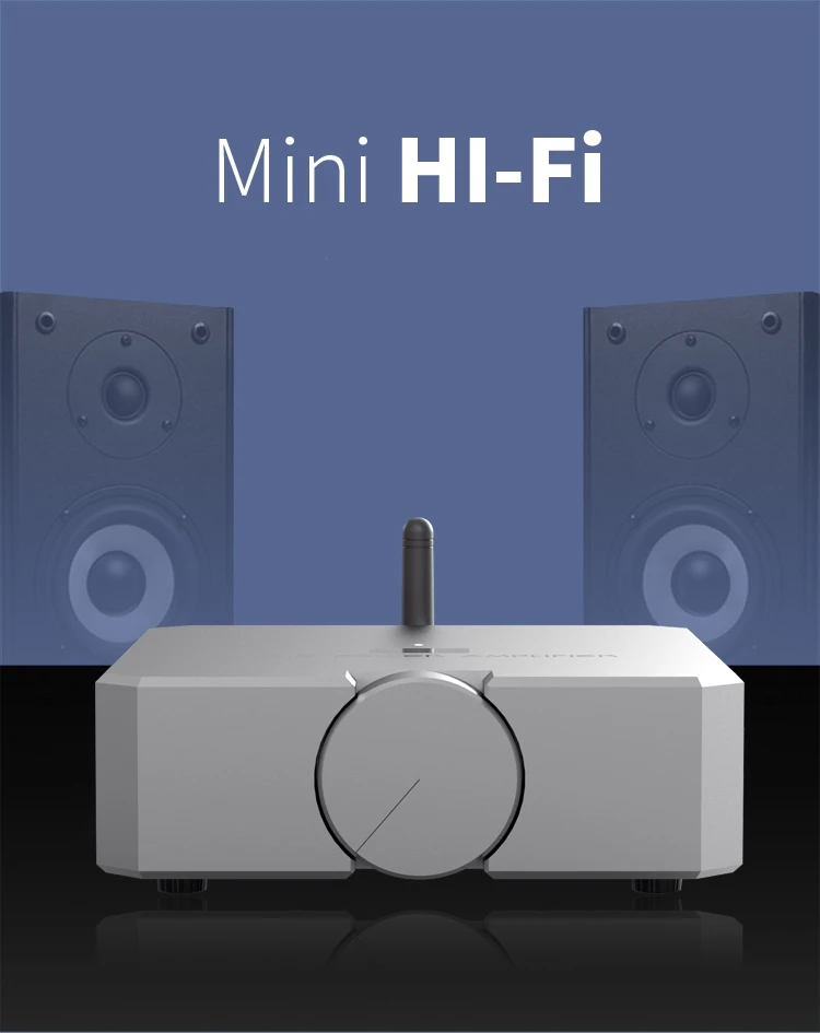 Высококлассный Hi Fi усилитель мощности аудио AMP25 Bluetooth 5 0 стерео для наушников MOSFET