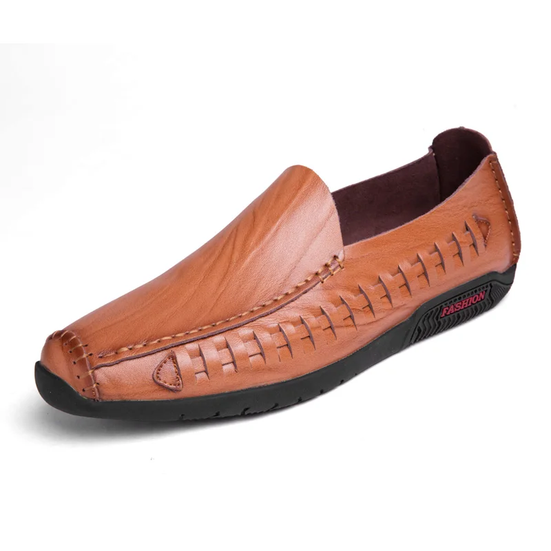 

Spring and autumn new leather shoes men's casual shoes breathable trend all-match peas shoes loafers