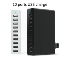 ilepo 10 ports usb charger fast charging station dock multiple device 5v 10a 50w quick charger for iphone ipad pc samsung xiaomi