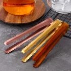 24 шт. щипцы для льда из нержавеющей стали золотые щипцы для ледяного Куба мини металлический зажим для еды вечерние аксессуары для кухни