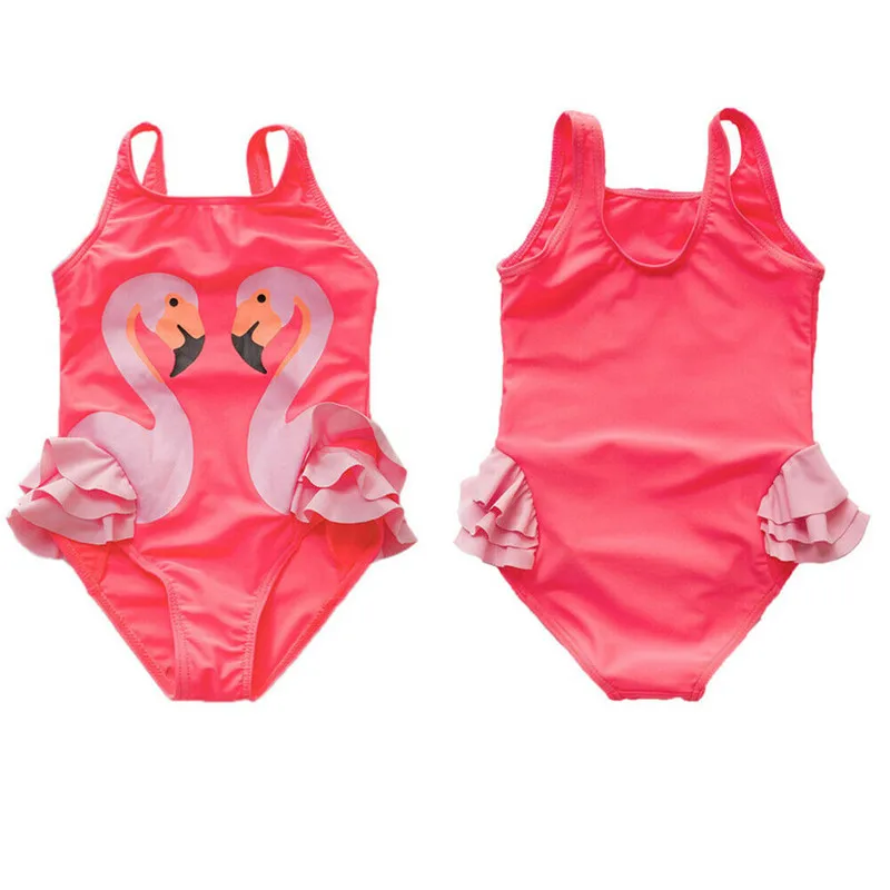 2020 бикини милый купальник для маленьких девочек Цельный с милым рисунком Танкини
