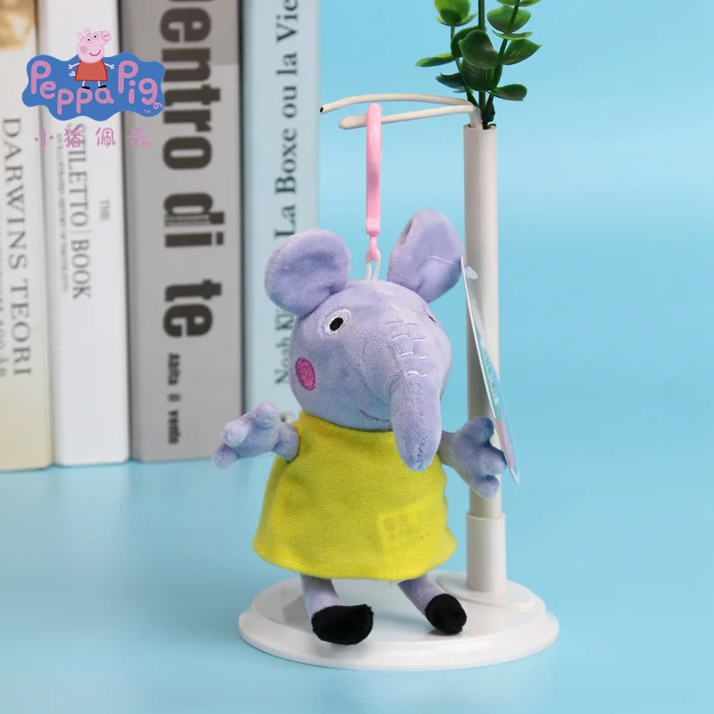 Emily Elephant 13 см оригинальная Свинка Пеппа Семья Друзья плюшевая подвеска Украшение мягкая игрушка Susy овечка Педро пони Зои Зебра животное кукла игрушка подарок - Цвет: Emily Elephant
