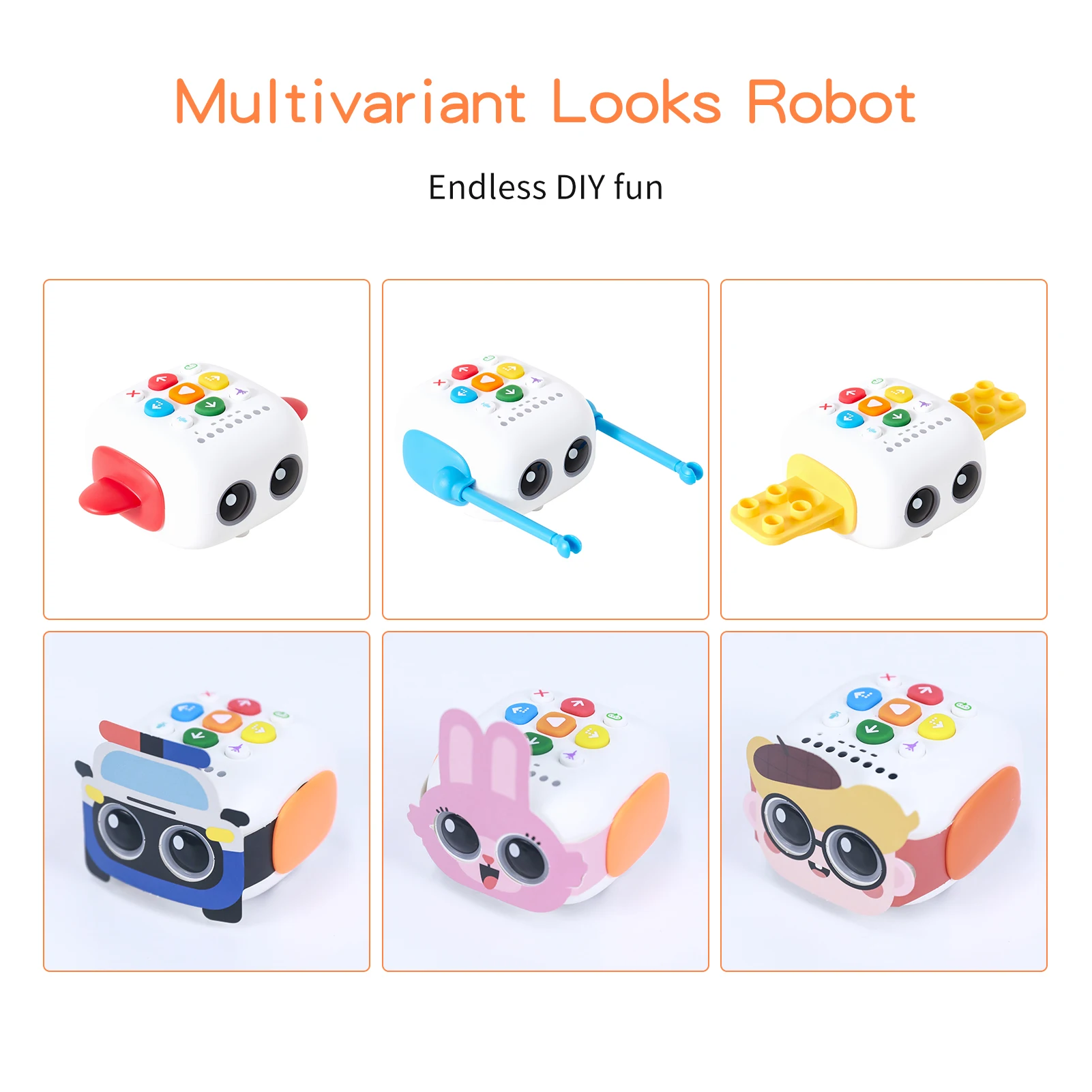 Coding Robot Kit Learning Educational STEM Toys Early Programming Interactive Voice Command with 5 Theme Maps |