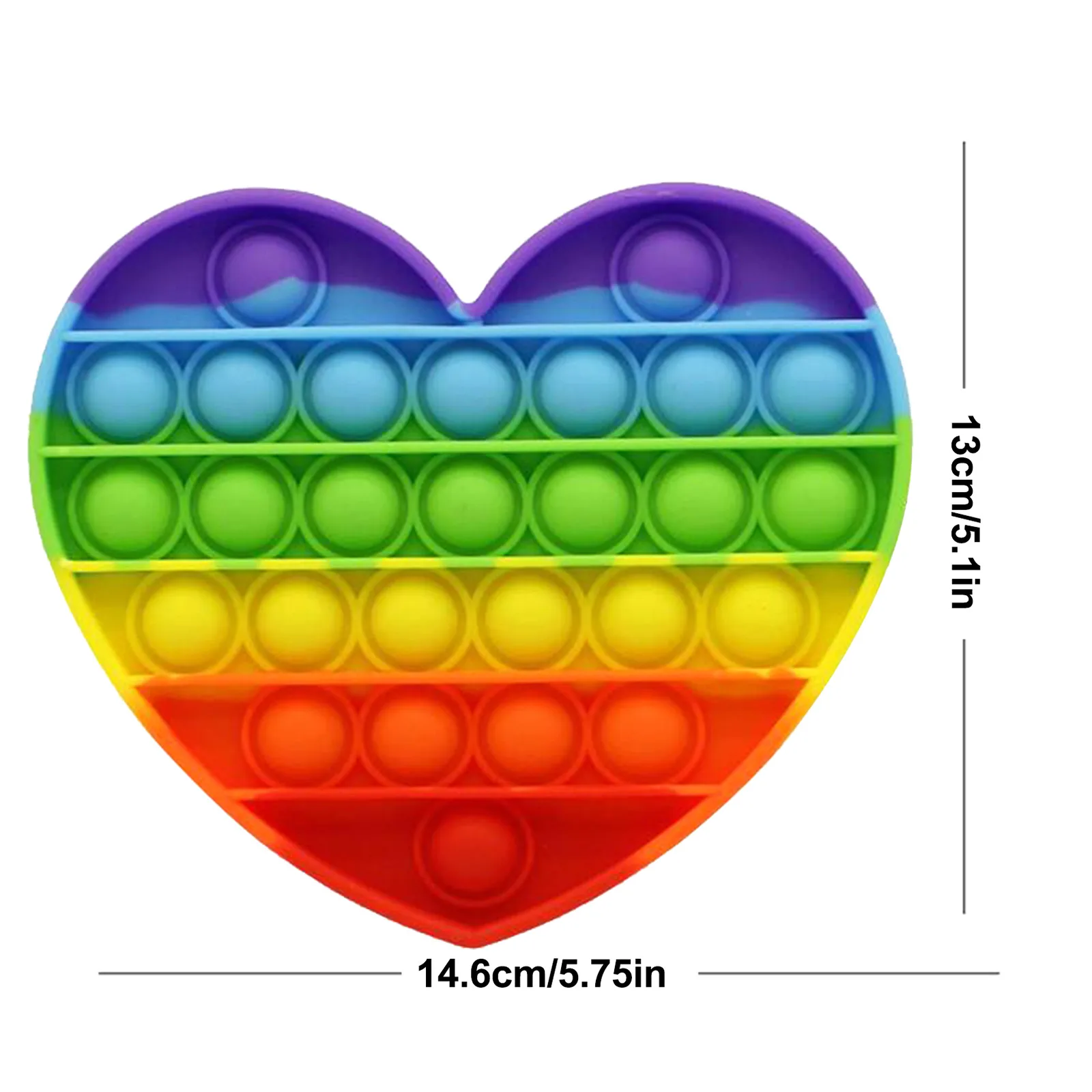 Фиджет-антистресс радуга popi силиконовые декомпрессионные игрушки для детей и