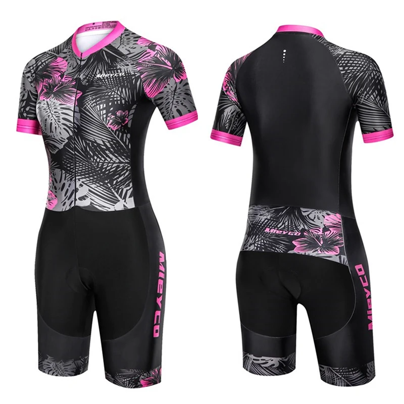 

Женский велосипедный костюм для триатлона, костюм с коротким рукавом для велосипеда, Женский велосипедный костюм, комплект одежды из Джерс...