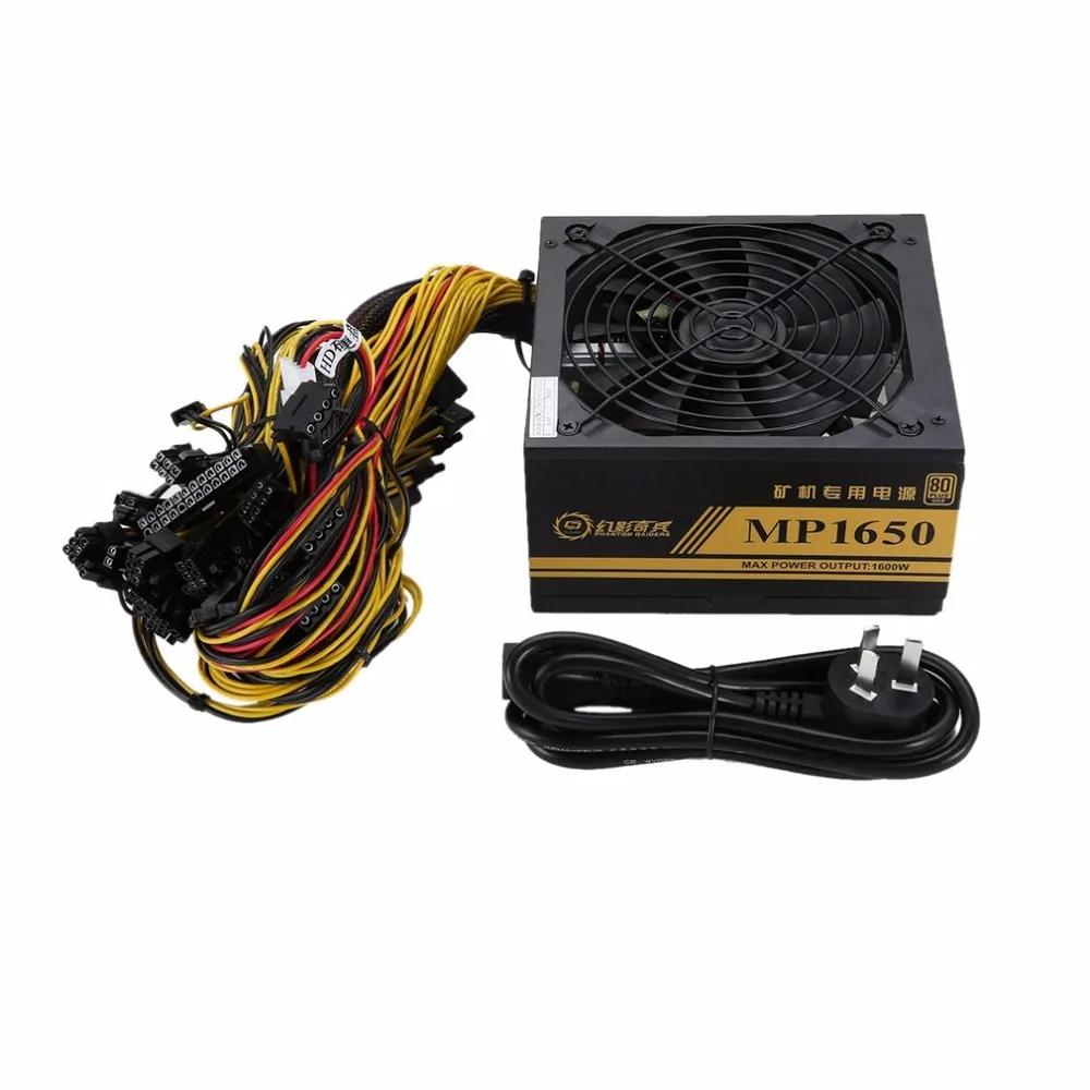 1600 Вт модульный источник питания для 6 GPU Eth Rig эфириум монета горная машина
