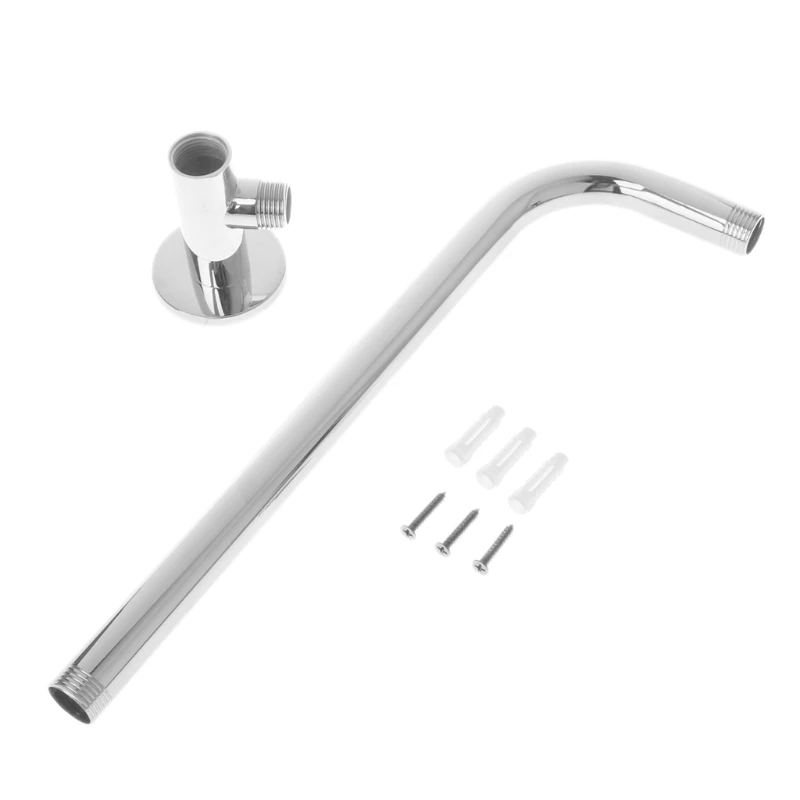 

2020 New Copper stainless steel shower accessories base mounted shower elbow fixed rod