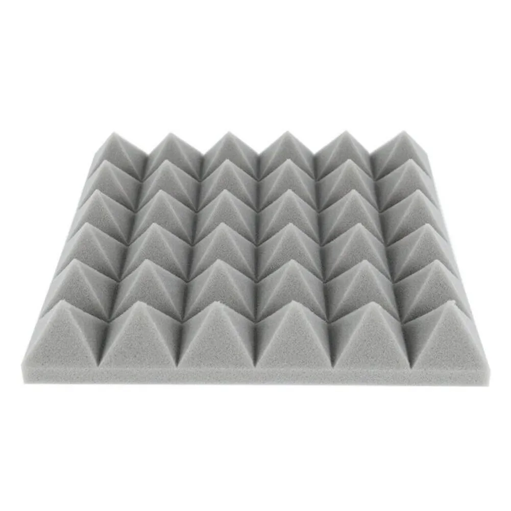 

12 Pcs High-density Sound-proof Cotton Flame-retardant Sound-absorbing Board Sound-absorbing Foam Pad For Recording Studio