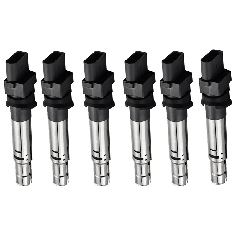 

6Pcs Ignition Coils Set For- A3 Q7 TT -Porsche Cayenne EOS Golf Passat Touareg V6 3.2L 3.6L UF531