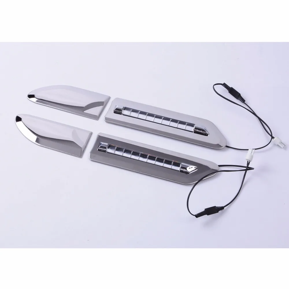 Боковой двери светодиодный светильник Fender лампа ABS Хромированная Крышка для Dodge