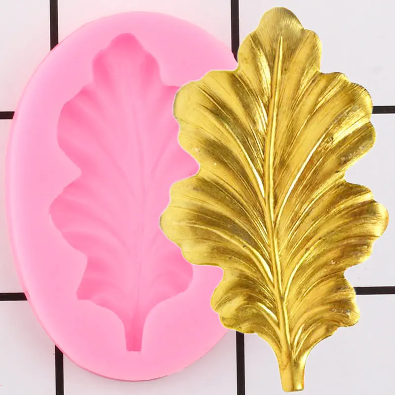 

3D Craft Leaf Silicone Molds Leaves Jewelry Resin Clay Mold Cupcake Fondant Cake Decorating Tools Candy Chocolate Gumpaste Mould