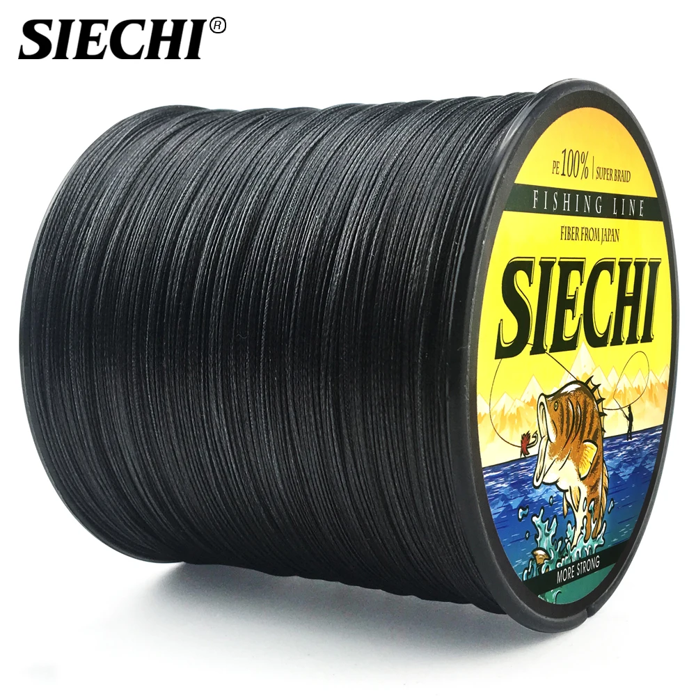 SIECHI 300 м 500 1000 8 нитей 4 пряди 12 83 фунтов Полиэтиленовая плетеная рыболовная леска