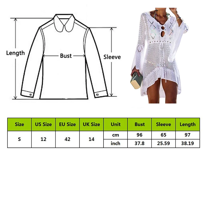 

Sexy Crochet Knitted Beach Cover up Tassel Tie Beachwear Tunic Long Pareos Summer Swimsuit See-through Beach Dress Bikini