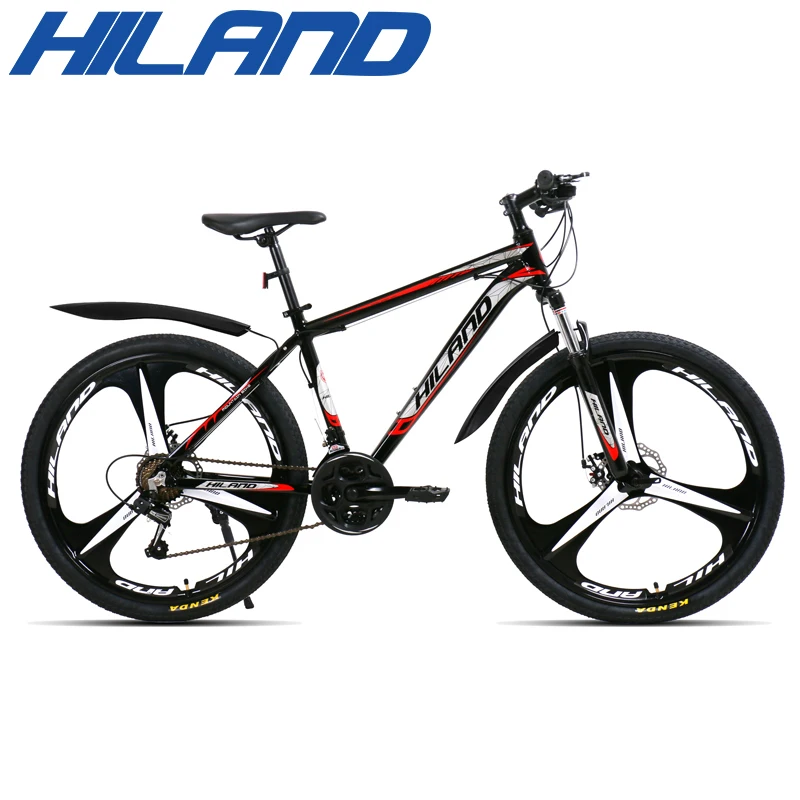 HILAND 26 дюймов стальная рама MTB 21 скоростной велосипед горный с поворотом SAIGUAN и