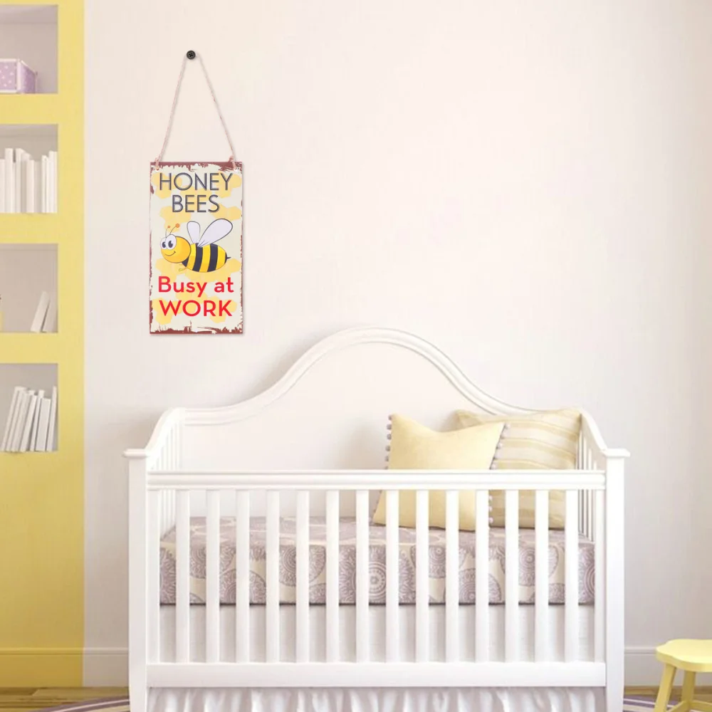 Мёд пчелы занят на работе Новинка смешной лес табличка садовая декоративная