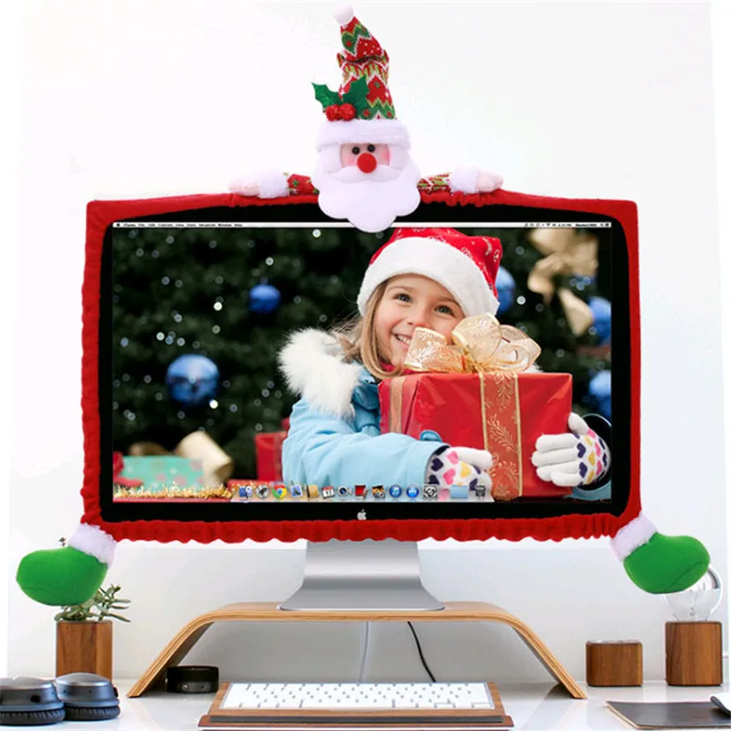 2019 Рождественское украшение телевизионная рамка Санта снеговик олень дисплей