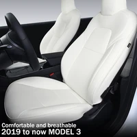 for tesla 2020 and 2021 year model 3 factory customization service interior auto accessories white seat covers