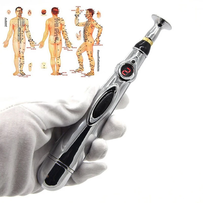 

Electric Acupuncture Magnet Energy Pen Laser Meridian Pain Relif Therapy Heal Body Acupoint Point Massage Face Lift Health Care