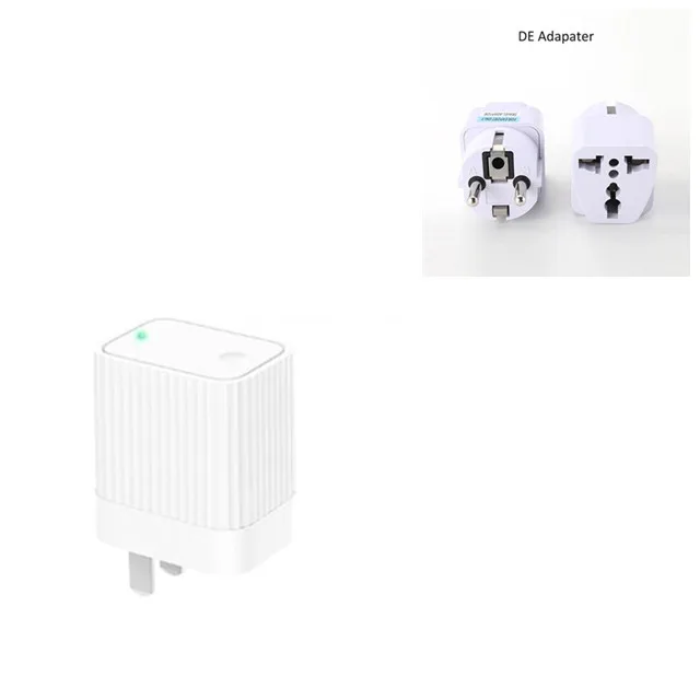 Original Xiaomi Mijia Smart Cleargrass Bluetooth/Wifi Gateway Hub Work With Mijia Bluetooth Sub-device for xiomi Smart Home Kit - Цвет: Add DE Adapter