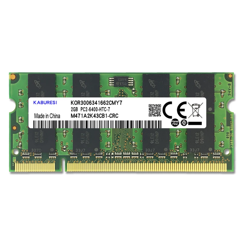 Оперативная память KABURESI для ноутбука 4 Гб (2x2 Гб) DDR2 2 ГБ 800 МГц 667 1 8 контактов ОЗУ 2x