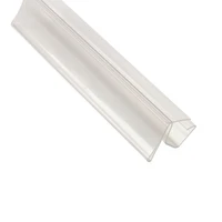 20cm plastic pvc clear shelf talker sign holder clip strip for wooden shelf edge