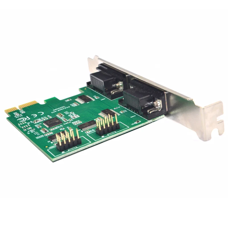 4-портовая последовательная PCI Экспресс-карта расширения RS232 Com 9 Pin карта PCIE
