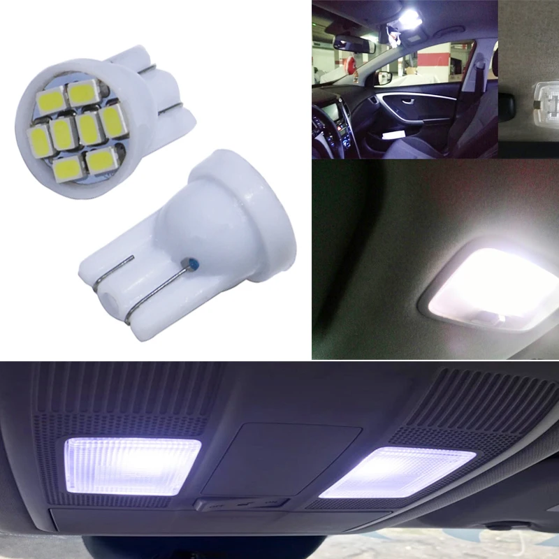 300 шт. T10 8 smd Светодиодные Автомобильные лампы 194 168 192 W5W 3020 Автомобильный Клин