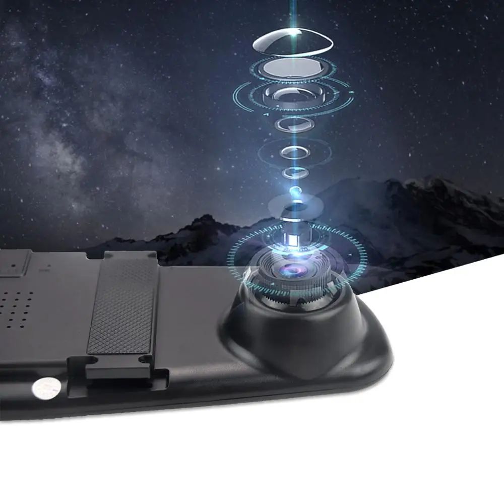 Автомобильный видеорегистратор зеркало заднего вида цифровой автомобильная