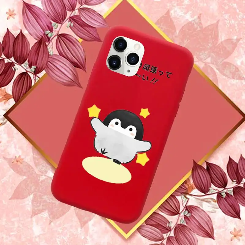 

Cute Lovely Penguin movement Phone Case Candy Color for iPhone 11 12 mini pro XS MAX 8 7 6 6S Plus X SE 2020 XR