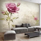 Настенные обои на заказ в европейском стиле, ретро, цветы, гостиная, спальня, красивый фон, украшение на стену, 3D декор